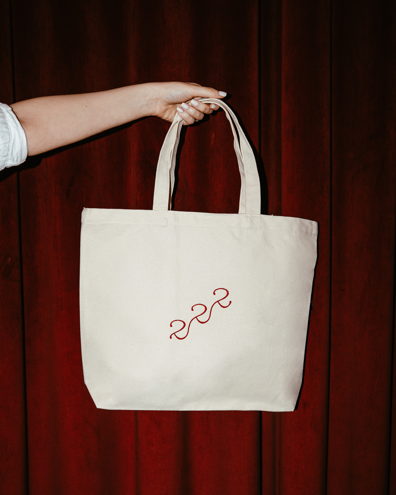 Embroidered Tote Bag